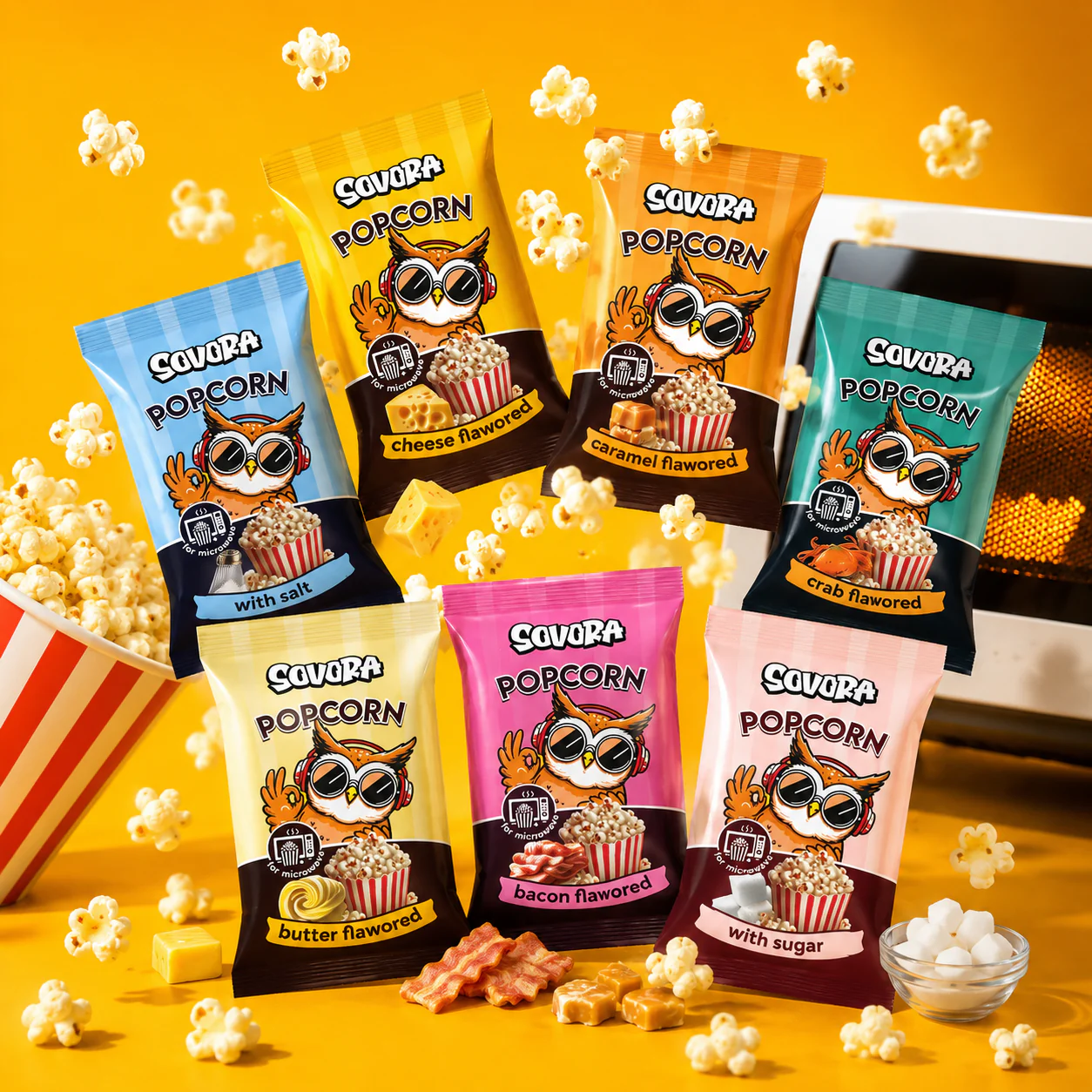 Illustration for Microwave Popcorn Reinvented: More Flavor, Less Oil, Better Experience